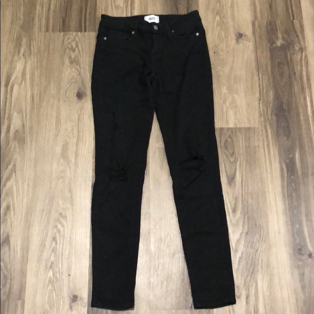 Paige black skinny jeans